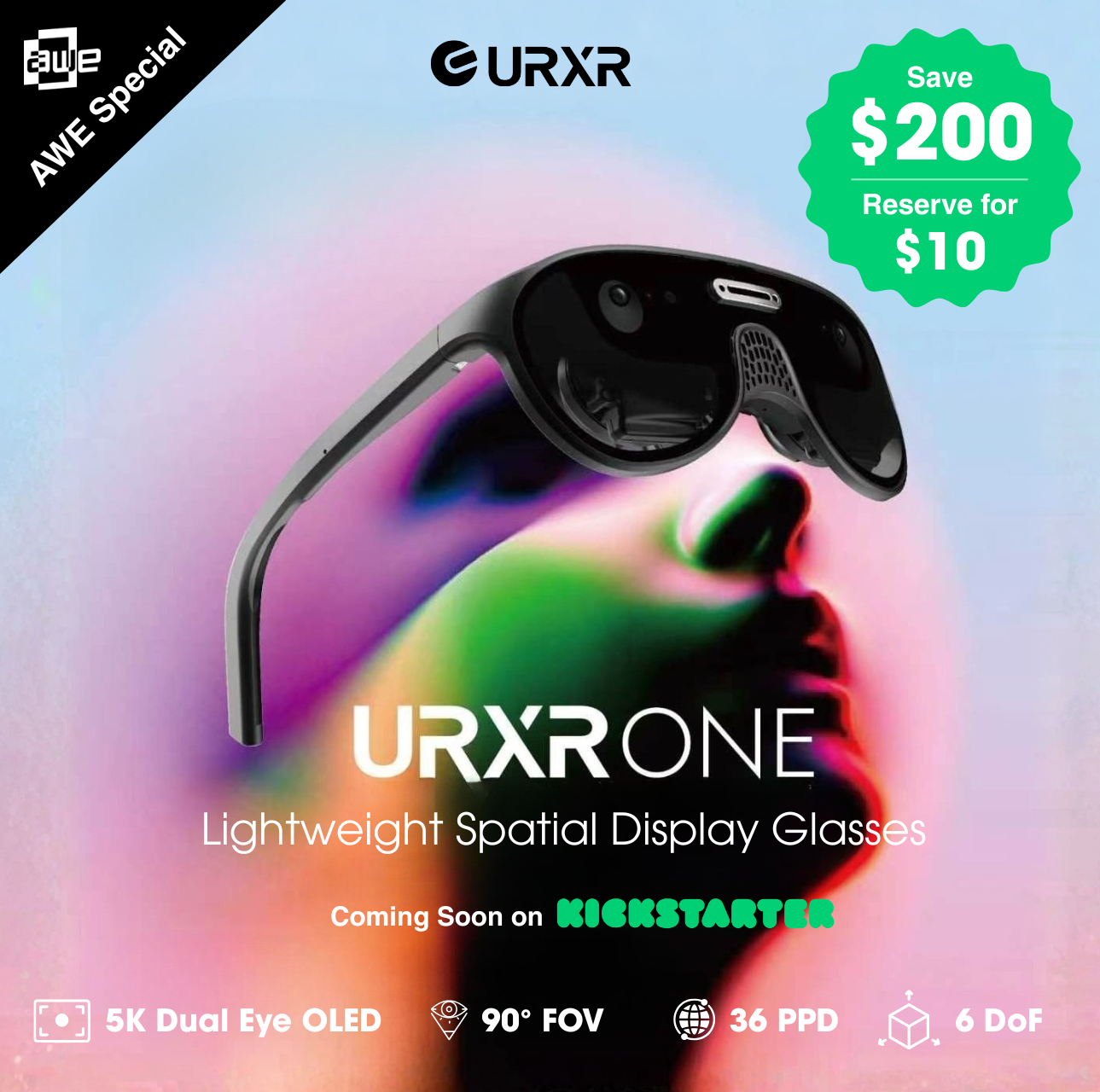AWE Special - Reserve Your URXR One for $10 - Save $200